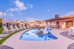 A heated pool