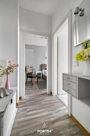 1 Schlafzimmer, Reisekinderbett, kostenloses WLAN, Bettwäsche