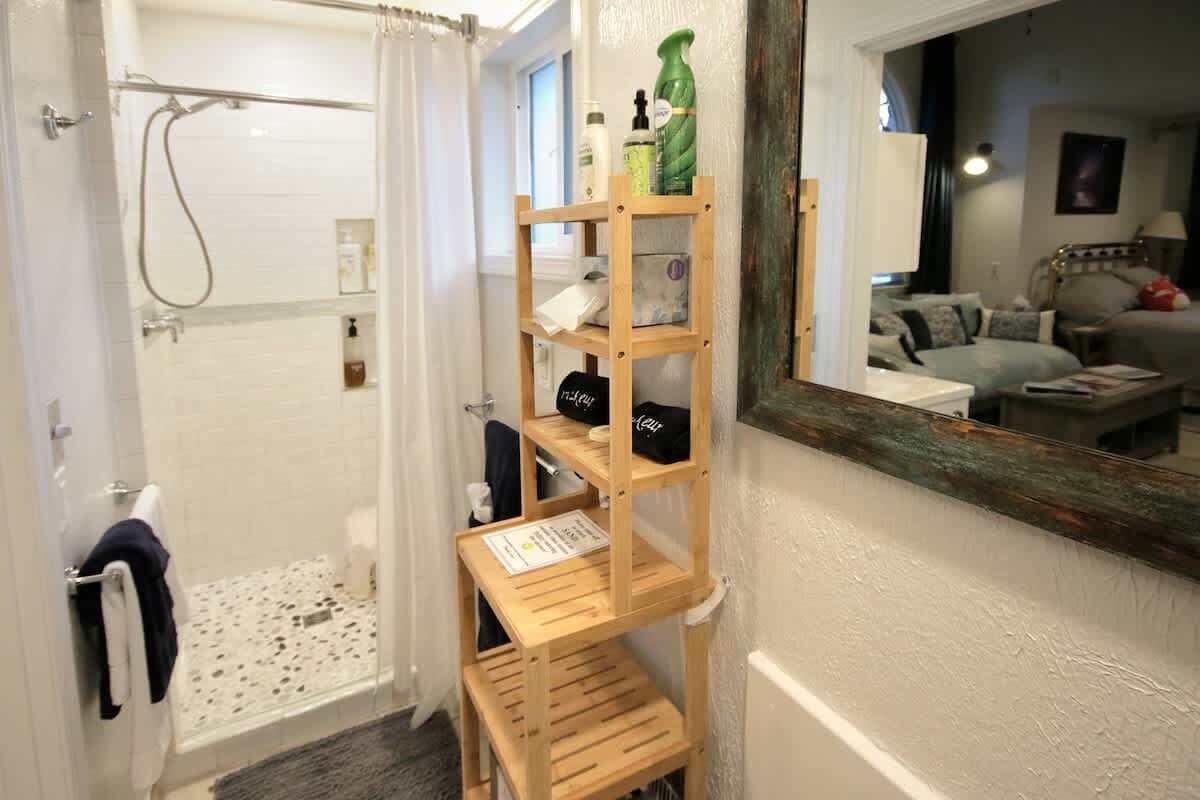 Shower, hair dryer