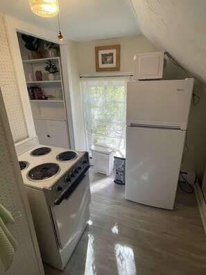 Fridge, microwave, oven, stovetop - 2b apt loft Downtown Ipswich (Ipswich)