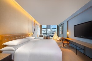 Familiekamer, 1 kingsize bed (View) | Luxe beddengoed, donsdekens, Select Comfort-bedden, een minibar