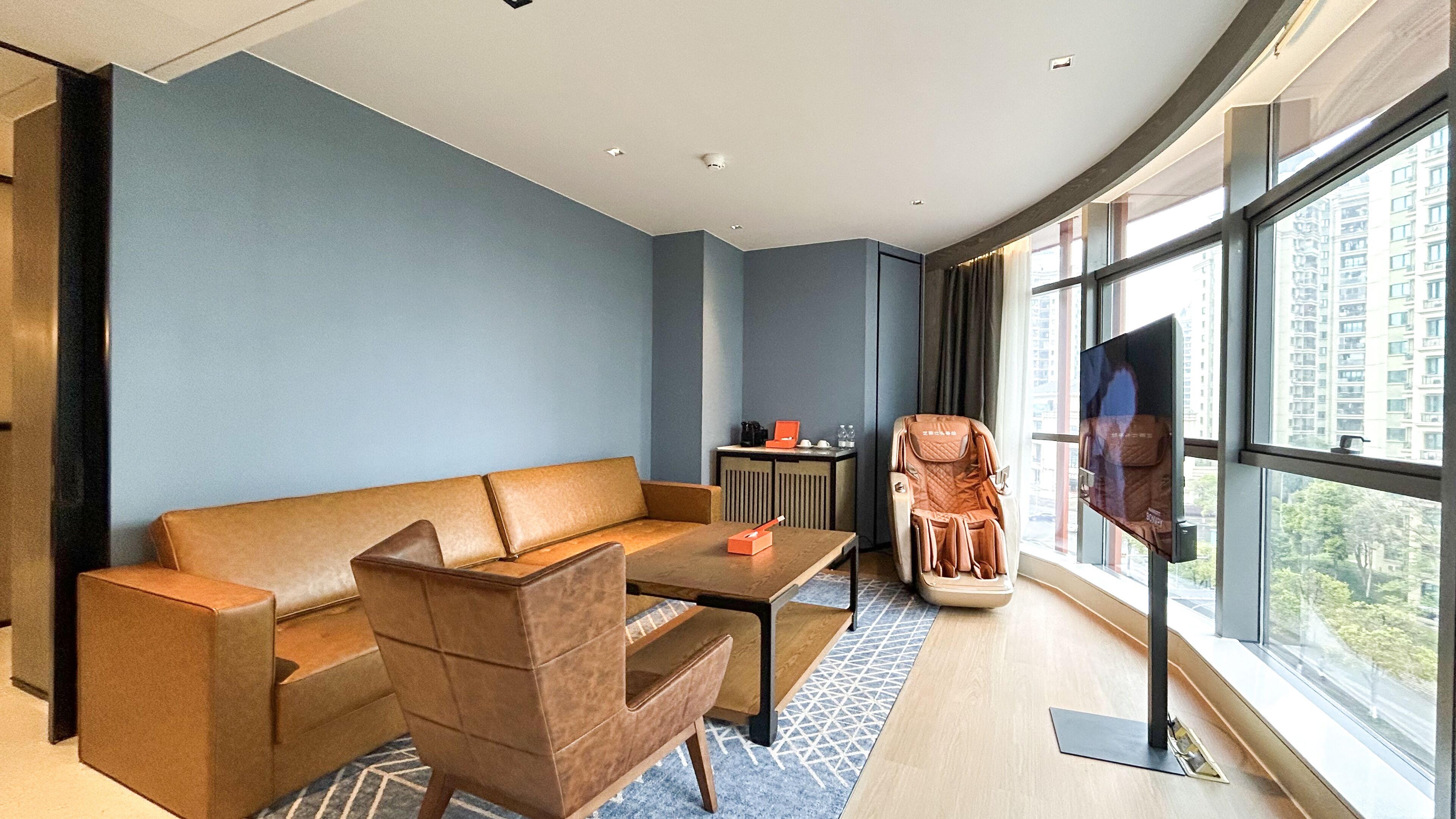Premium bedding, down duvets, Select Comfort beds, minibar