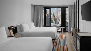 Down comforters, minibar, in-room safe, desk