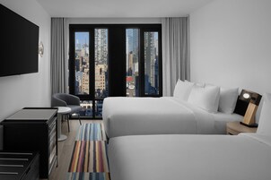 Down duvets, minibar, in-room safe, desk