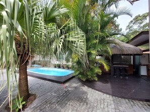 Casa premium, acesso à piscina, vista para o jardim | Vista para o jardim