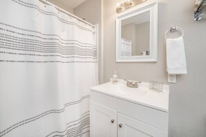 Bathtub, hair dryer