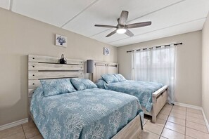 2 bedrooms, iron/ironing board, WiFi, bed sheets