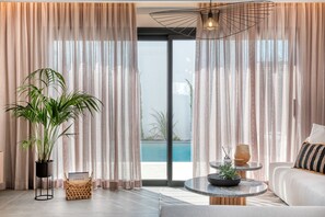 Villa, 3 habitaciones, piscina privada | Vistas del balcón