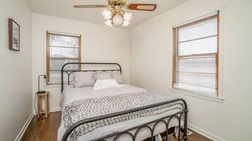 2 bedrooms, iron/ironing board, travel crib, WiFi