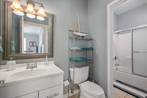 Bathtub, hair dryer