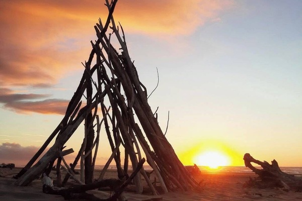 Vlak bij het strand, strandlakens