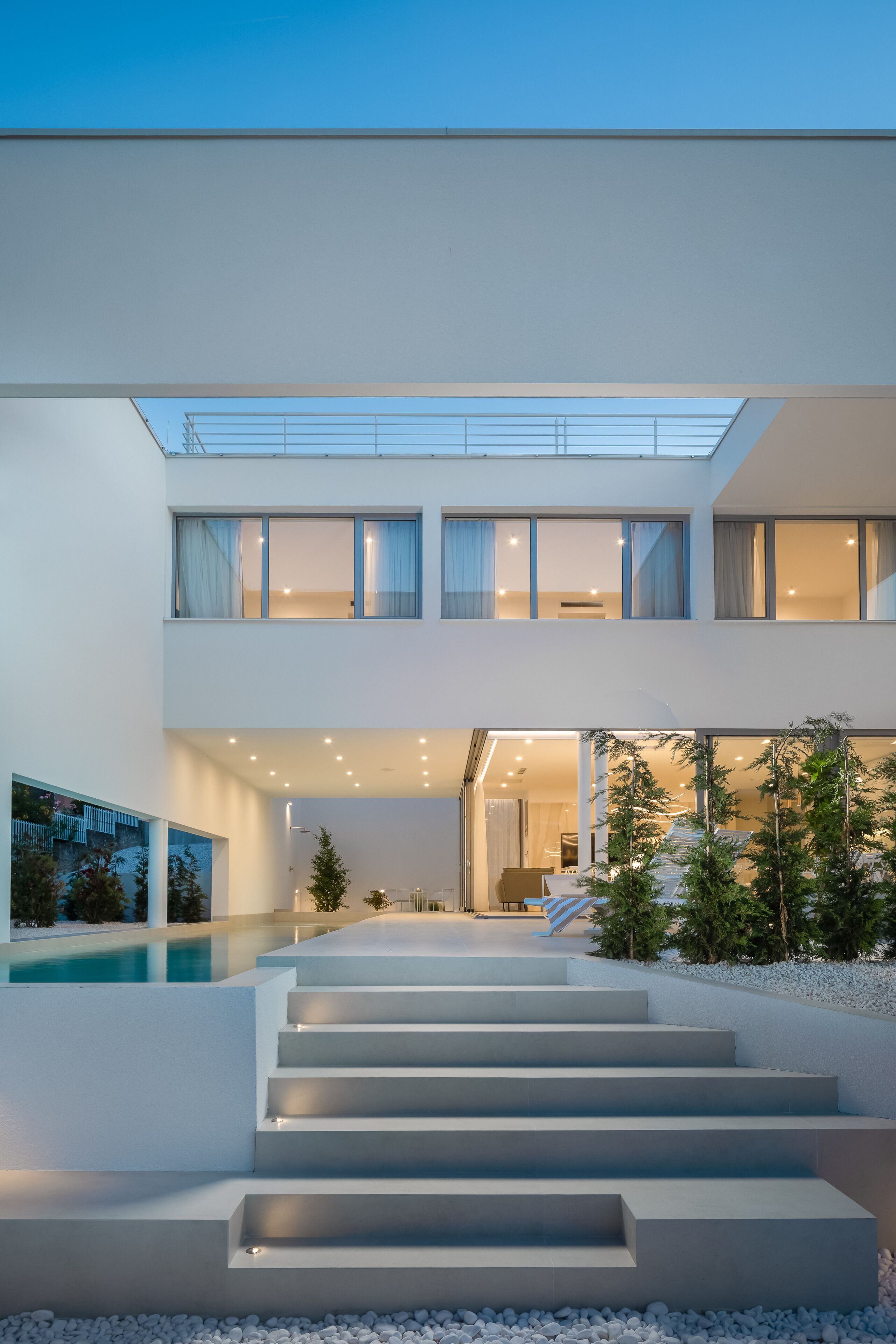 Piscina all'aperto, una piscina riscaldata