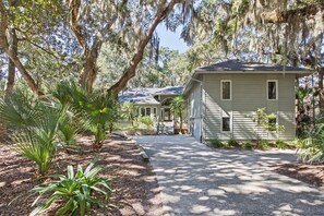 The home is nestled under Live Oak trees and is only 1/4 mile to your first beach boardwalk.