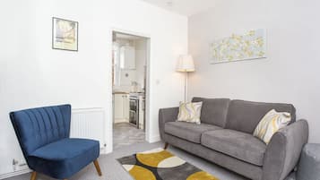 Smart-tv och eldstad