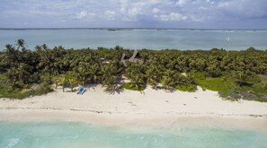 Private beach, white sand