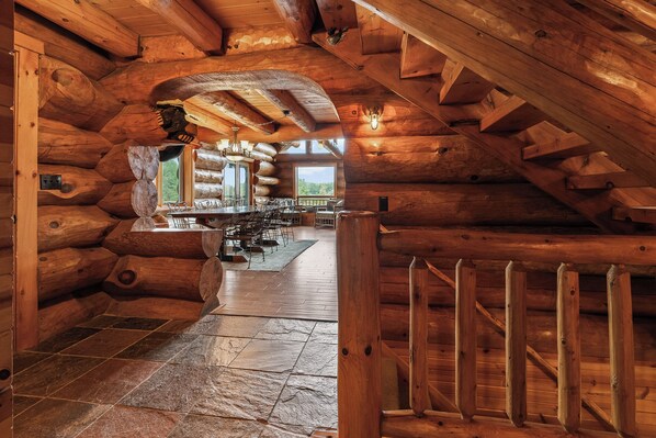 Dining - Log Cabin w/ Private Pickleball Court in Fish Creek! (Fish Creek)