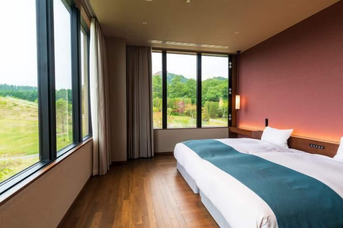 1 quarto, roupas de cama premium, cofres nos quartos