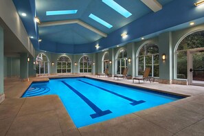 Indoor pool, a heated pool