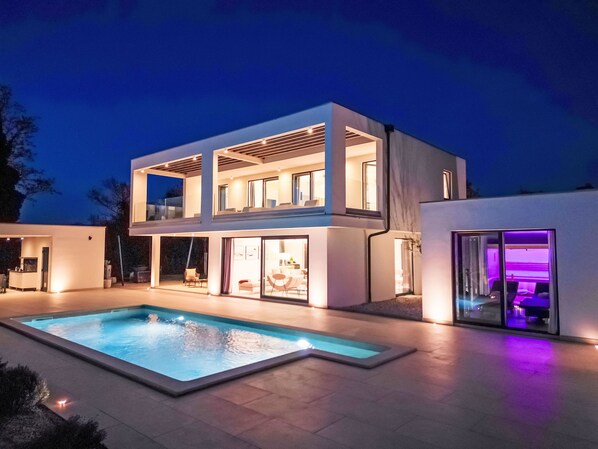 A heated pool