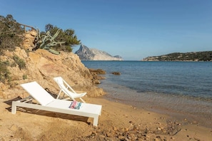 Vlak bij het strand