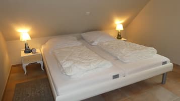 2 slaapkamers, een kluis op de kamer, een strijkplank/strijkijzer