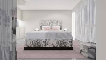 Laptopgeeigneter Arbeitsplatz, Bügeleisen/Bügelbrett, kostenloses WLAN