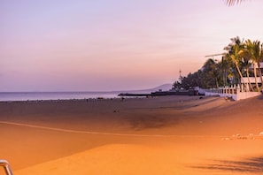 Vlak bij het strand