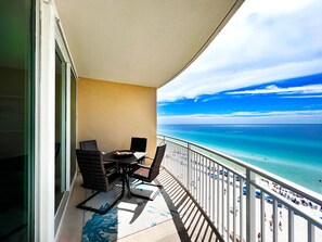 Outdoor dining - Aqua 805 PCB at its Finest/Oceanfront/Sleeps 6/+ Clean/Wifi/Beach Chairs (Panama City Beach)