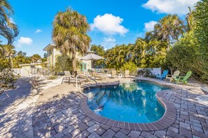 Et oppvarmet basseng