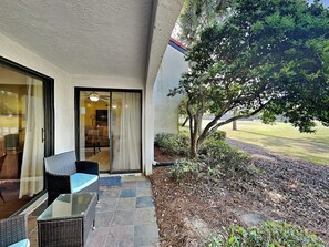 Terrace/patio - Edgewater Villa #2003 | Golf Villa, Tram to Beach + Resort Amenities (Panama City Beach)