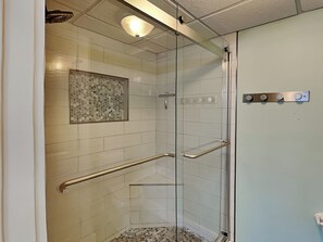 Hair dryer, towels