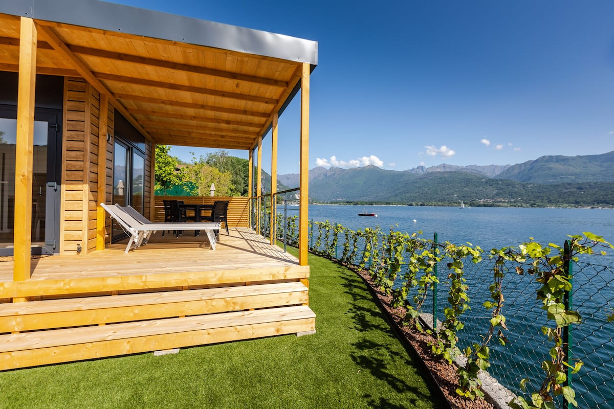 Departamento Deluxe, vista al lago | Terraza o patio