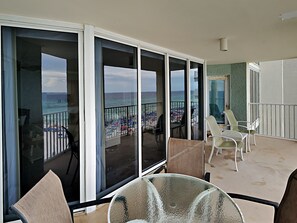 Outdoor dining - Long Beach I #700 | Updated & Beachfront! (Panama City Beach)