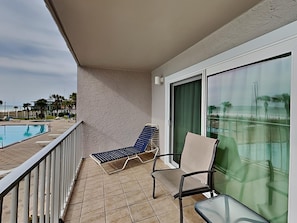 Terrace/patio - Summit Beach Resort #219 | Gorgeous Views + Free Seasonal Beach Service (Panama City Beach)