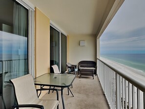Terrace/patio - Gulf Front Condo with Incredible Views and Resort Amenities (Panama City Beach)