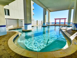 Indoor pool - Gulf Front Condo with Stunning Views and Resort Amenities (Panama City Beach)