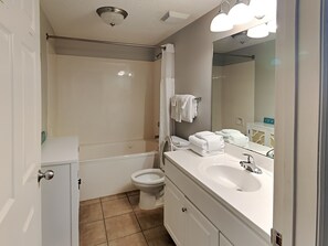 Hair dryer, towels