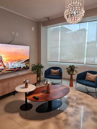 32-inch TV with cable channels. TERRAZA APART HOTEL
