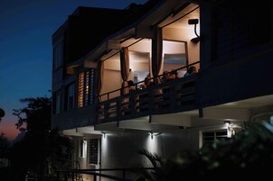 Front of property – evening/night