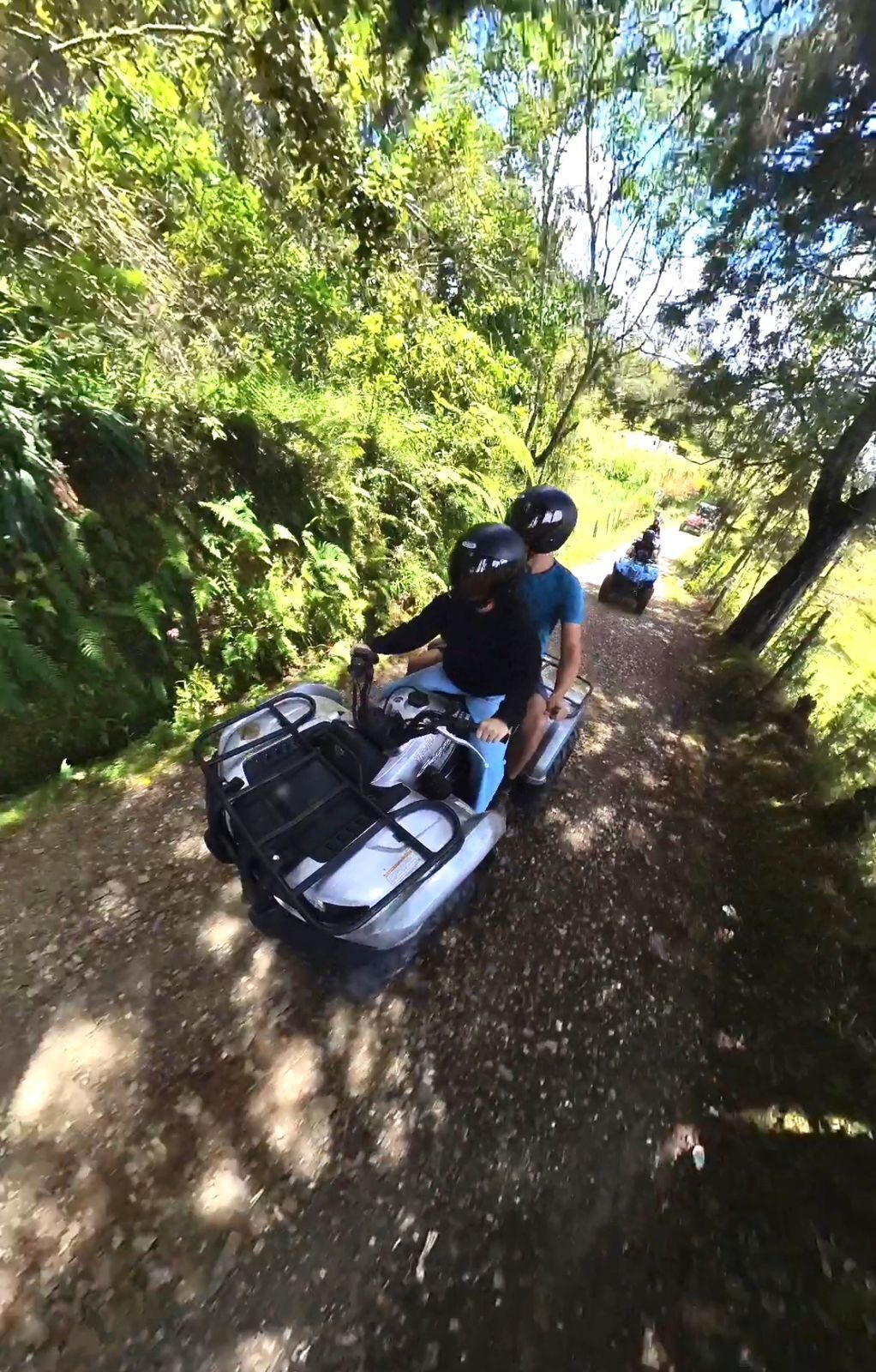 A narrow, unpaved path surrounded by dense greenery.