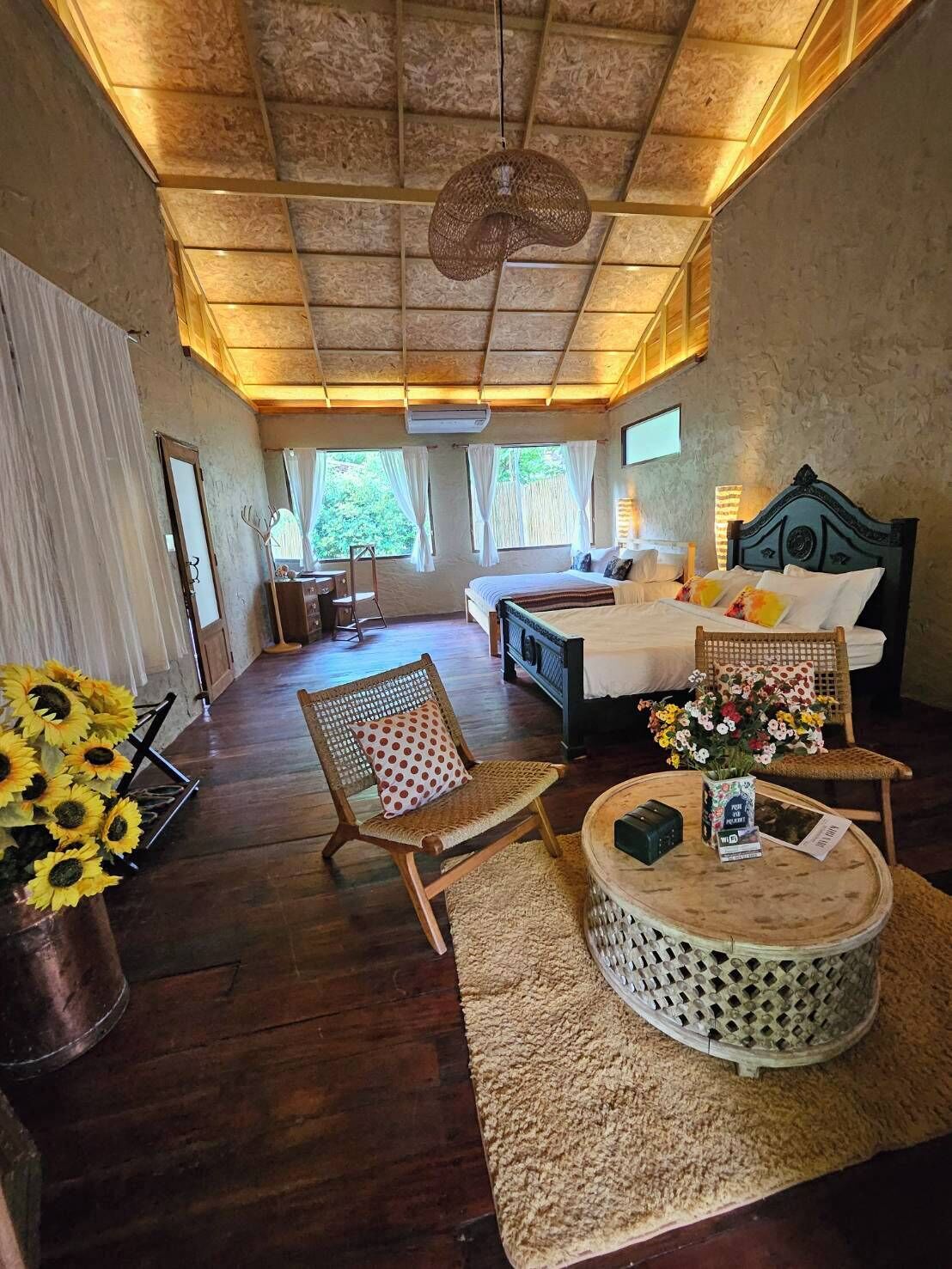 Japanilaistyylinen huone, 1 makuuhuone, tupakointi kielletty, jokinäköala | Ilmaiset minibaarituotteet, yksilöllisesti sisustettu, pimennysverhot