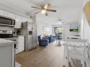 Condo, 2 Bedrooms | Private kitchen | Fridge, oven, coffee/tea maker, toaster - A Place At The Beach #3c 2 Bedroom Condo by RedAwning (North Myrtle Beach)