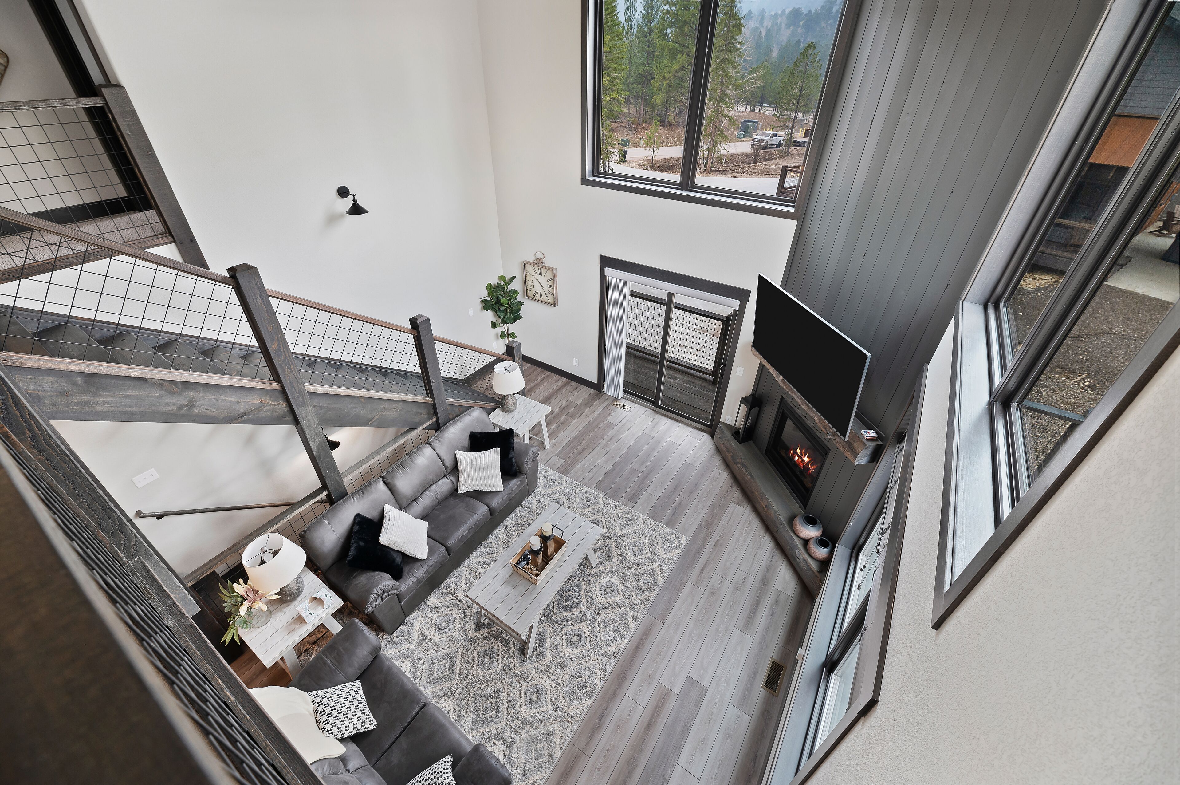 TV connectée, cheminée