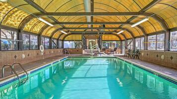 Indoor pool, a heated pool