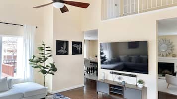 Fernseher, Kamin, Netflix, Hulu