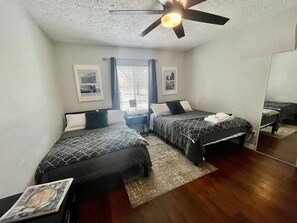 Iron/ironing board, travel crib, WiFi, bed sheets