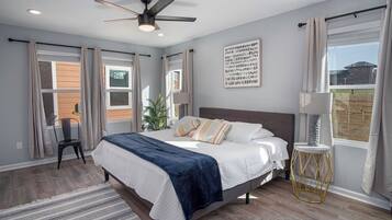 House (4 Bedrooms) | 4 bedrooms, laptop workspace, iron/ironing board, bed sheets