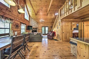 Smart TV, fireplace, video games, books
