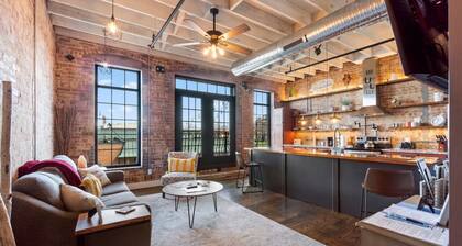 Urban Loft #1 RED · Urban Loft Downtown above BrewCo & Restaurant