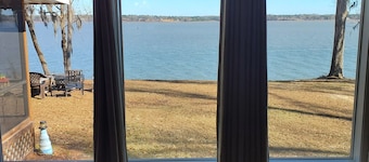 Private lake front home with gorgeous views.
